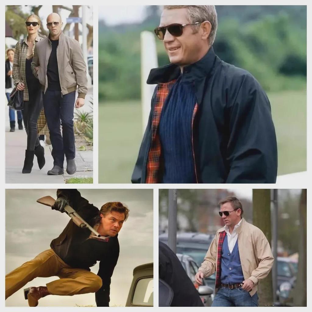 Мужская американская ретро-куртка Харрингтон: Однотонный, воротник-стойка, 3M, прочный, весенняя и осенняя одежда