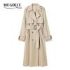 MIEGOFCE 2024 Новый женский тренчкот Повседневный Ветровка Двубортный Длинные ветровки Длинный рукав Модная весенняя верхняя одежда F25002