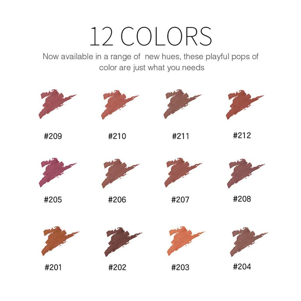 12Pcs Lipliners Set Matt Lip Liner Pencils Lipsticks Waterproof Lip Liner PLM