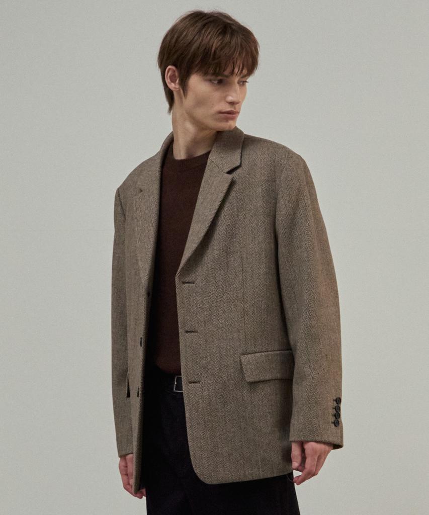 Mindbridge [Couture] Свободный пиджак в елочку