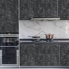Jiroka Remake Marble Wallpaper 40cm Wide X 10m Perfect for and Rental Properties Sheet, Sticker, Gray, Marble-Look Wallpaper, Pre-Adhesive, Long,