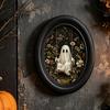Niche Halloween Wall Decorations Ghost Art, Cute Table Sign, Vintage Oval Framed Decor Picture, Decorative Art for Mantel Living Room Bedroom