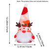 Рождественская кукла-гном эльфийское украшение, светодиодная светящаяся кукла-гном без лица, рождественские украшения для дома, рождественские украшения, детские подарки