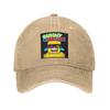 Cartoon Sunny And Melon Get Goated Washed Denim Cap Casual Baseball Caps Adjustable Hat Summer Unisex Baseball Hats