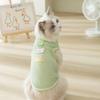 Милый дышащий жилет для домашних животных INS Hollow Breathable Bear Patch Traction Tank Top Dog Teddy Pet Cat Clothing Cooling Slim For Dog