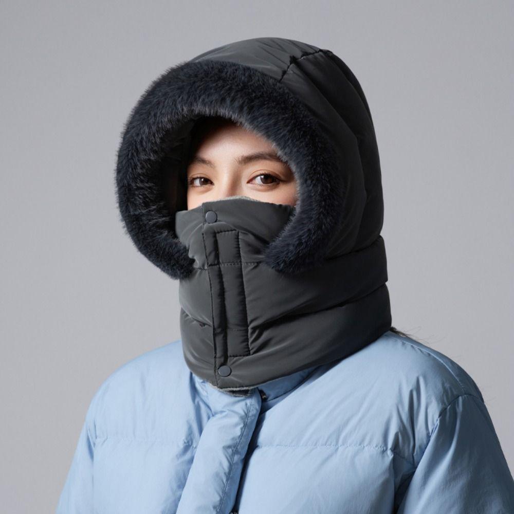 Keep Warm Warm Scarf Face Mask Windproof Lei Feng Hat Fashion 3-in-1 Winter Cycling Hat Women