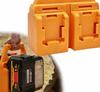 Желтый ABS Держатель-стойка для аккумуляторов 18 В DCB200 DCB203/DCB205 Li-ion Органайзер для хранения Аксессуары для электроинструмента