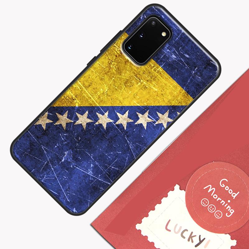 Чехол для телефона с флагом Боснии для Samsung Galaxy S26 S25 S24 S20 S21 S22 S23 Ultra S10 Plus S25 FE Защитный корпус