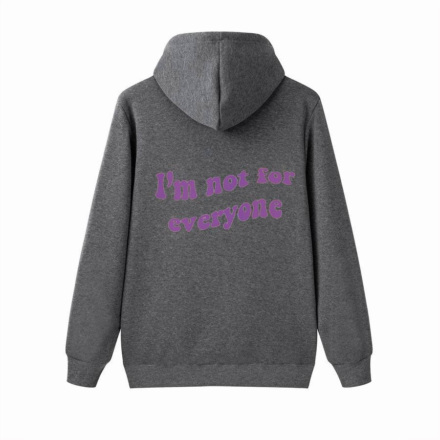 Autumn I'm Not for Everyone Letter Print Oversize Hoodies Women Casual Long Sleeve Hooded Sweatshirt Fashion Streetwear Hip Hop Pullover Tops