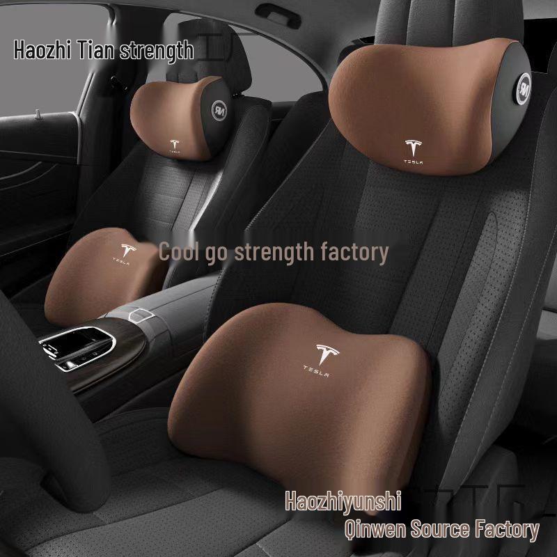 Tesla 3 Memory Foam Headrest & Lumbar Support by Lizhou