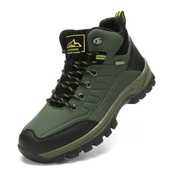 Мужские водонепроницаемые походные ботинки для альпинизма на открытом воздухе, нескользящие походные кроссовки для кемпинга, спортивные дышащие альпинистские ботинки, мужские походные ботинки, рабочие кроссовки