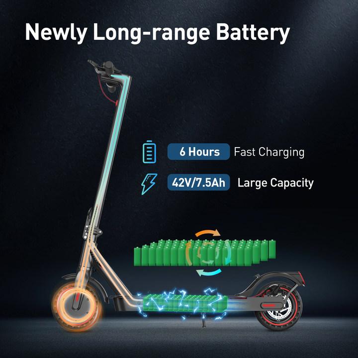 iScooter i9 Foldable Electric Scooter 350W Motor 36V7.5Ah Battery Max Speed 30km/h 8.5 Inch Honeycomb Tire