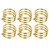 8pcs Gold Spiral Napkin Rings Elegant Rust Prevention Metal Napkin Rings for Wedding Birthday
