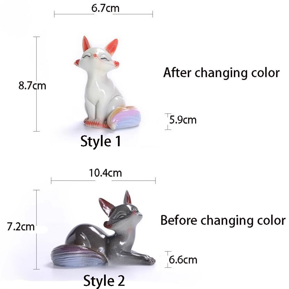 Creative Desk Small Statue Lovely Animal Figurine Tearoom Ornament Miniatures Sculpture  Office