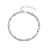 2025 Minimalist Texture Gold Elastic Bangle Delicate 925 Sterling Silver Bead Bracelet Party Gift for Women-ODM Supply