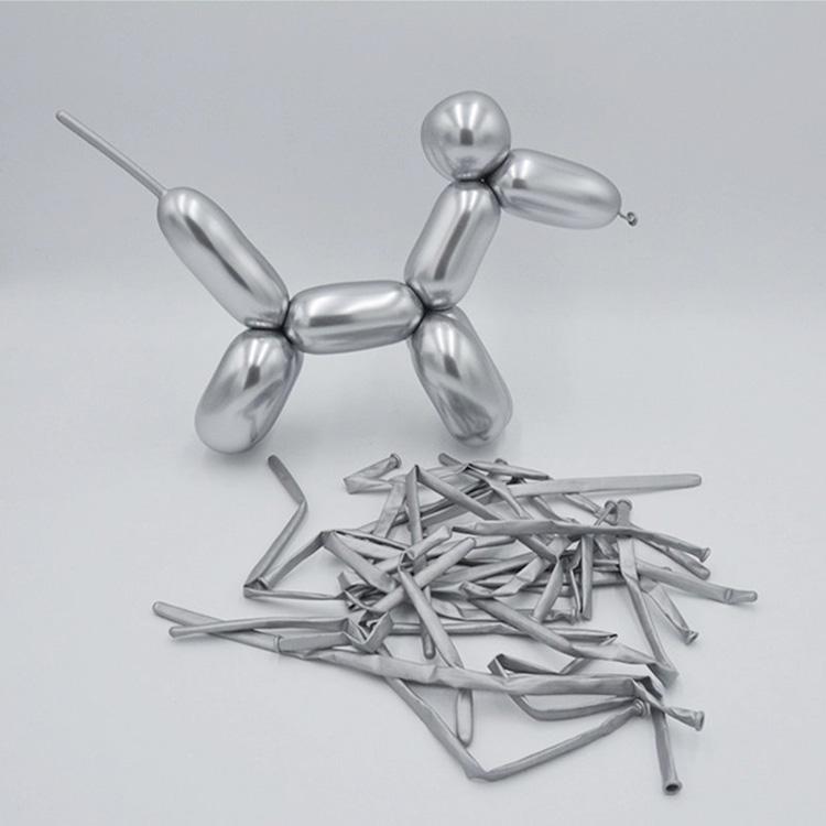 High Quality Chrome Color Factory 100pcs One Pack 260 Molding Long Balloons Magic Balloon for DIY Balloon Decoration