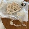 Весенне-летний ручной вязки ажурный головной убор женский крючком с кисточками ремешок рукав вязаная шапка универсальный
