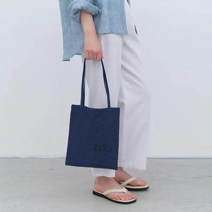 linen bag S-navy