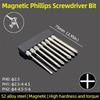 75mm Magnetic Phillips Screwdriver Bits PH0 PH1 PH2 Cross Batch Head Bit Hex Shank S2 Steel Electric Hand Tools Accessories