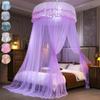 2022 New Dome Ceiling Mosquito Net Fresh Encryption Net Yarn Princess Wind Free Installation Floor Ceiling Mosquito Net