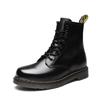 Leather Martin Boots Men's British Leather Boots Medium and High Top Spring and Autumn Large Size Boots Large Size Martin Shoes
