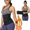 Women's Girdle Body Shaping Sweating Girdle Adjustable Neoprene Waist Cinching Belt with Sport for Belly