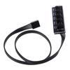 40Cm 1 To 5 4-Pin Molex Tx4 Pwm Cpu Cooling Fan Adapter Power Cord