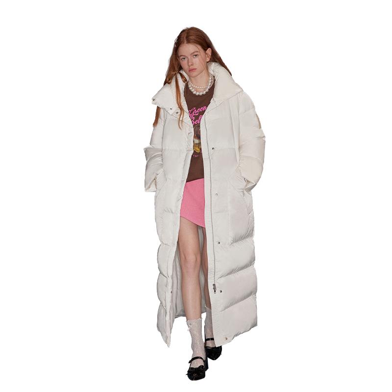 GREEN BELT Women's Long Duck Down Puffer Jacket