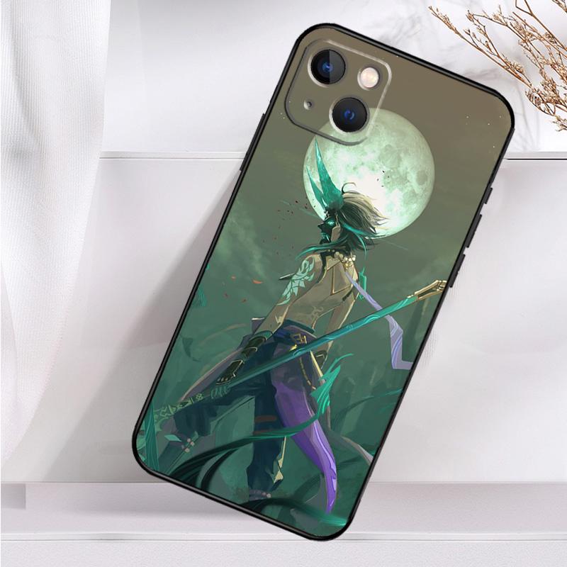 Чехол для телефона Genshin Impact Xiao для iPhone 16 15 14 13 12 11 Pro Max Mini X XR XS Max 7 8 Plus задняя крышка