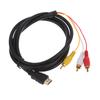 5Ft Hdmi To 3Rca/Av Converter Video Audio Converter Component Adapter Cable
