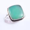 Natural Chrysoprase Gemstone Handmade 925 Sterling Silver Gift Ring S.8.5" S8k45