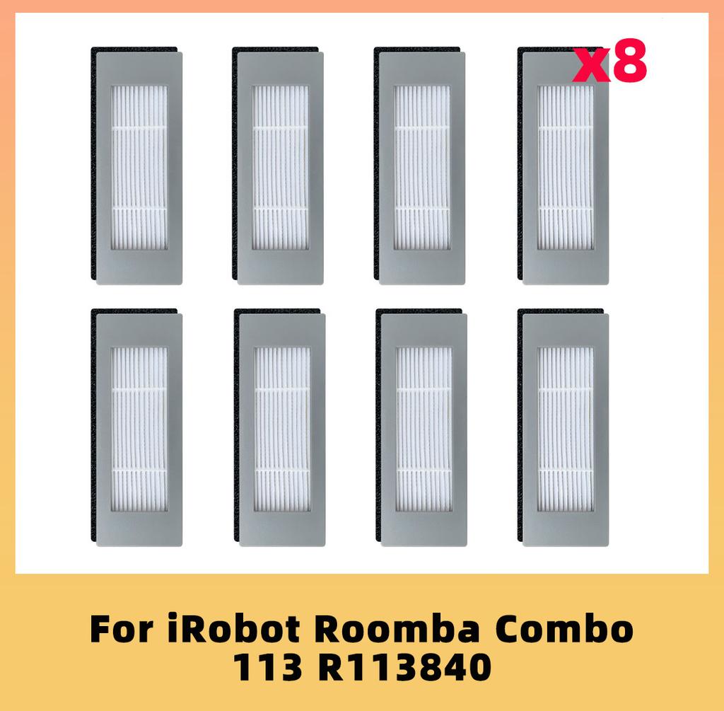 Запасные части для робота-пылесоса iRobot Roomba Combo R113840, сменная основная щетка, боковая щетка, фильтр Hepa, салфетки для швабры