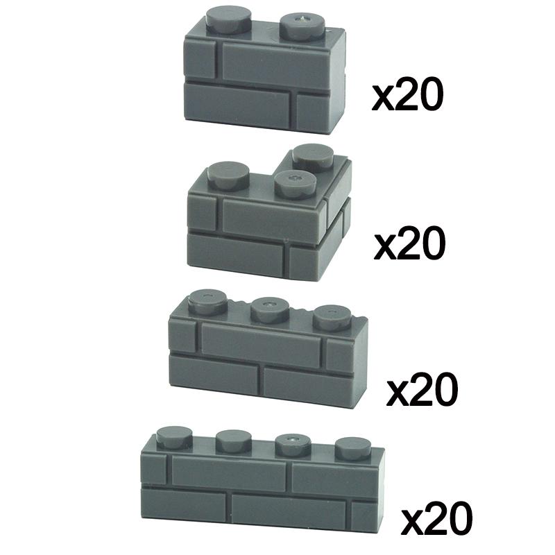 DIY Building Blocks Wall Figures Bricks 1x2 1x3 1x4 L Dots Educational Creative Construction Brick Size Compatible Small Bricks