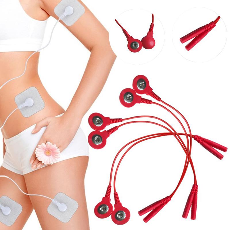 Стандартные электродные провода, кабели, электродные провода, головка постоянного тока 2 мм, защелка, штекер 3,5 мм для массажера Tens/EMS, перчатки для электродов