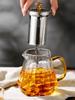 Glass Teapot with Infuser Heated Resistant Container for Flower Tea Herbal Pot Clear Tea Kettle Home Coffee Glass Teaware