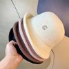 New Cotton Soft and Elegant Curling Top Hat for Women Foldable Basin Hat Bucket Hat Japanese Fisherman Hat Autumn and Winter Warm Hat
