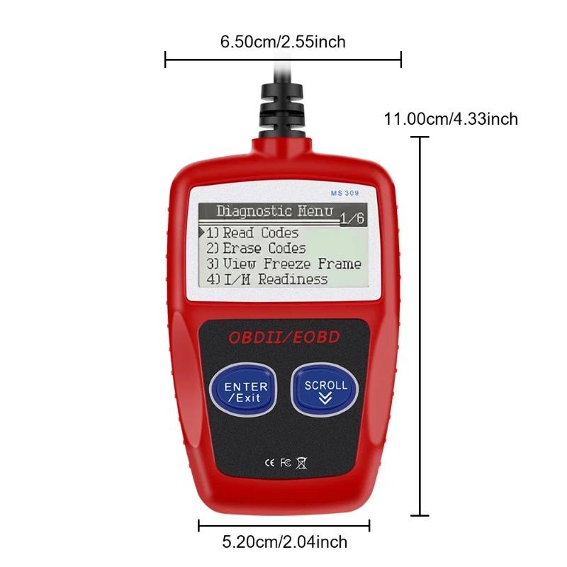 Сканер OBD2 с многоязычной поддержкой – Инструмент для диагностики автомобиля для проверки двигателя, теста аккумулятора и чтения кодов автомобиля