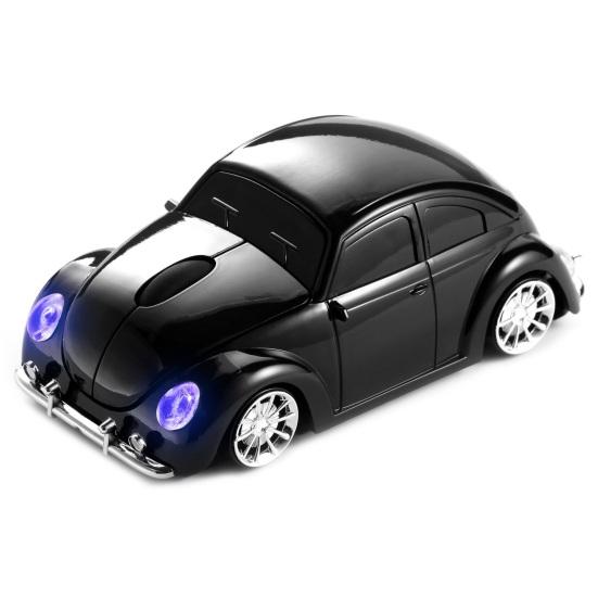 Cartoon Mini Car Wireless Mouse Ergonomics Cozy Grip 1000 DPI Plug-Play Mute Optical Mouse Battery Powered Laptop Tablet Mouse Computer Accessories
