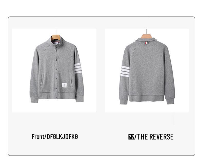 TB BROWIN2025 Осень/Зима Корейская Повседневная Куртка с Рукавами Реглан и Четырьмя Полосками