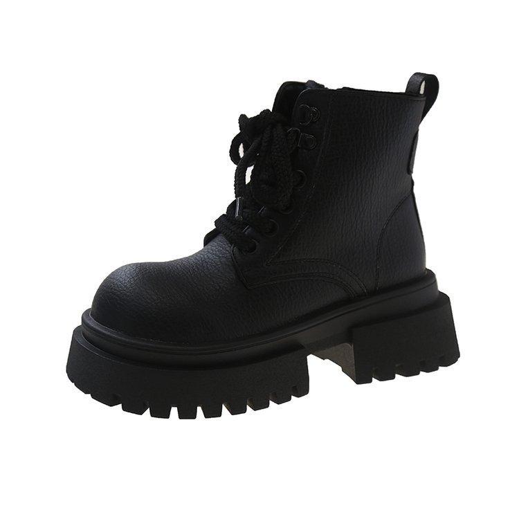 Ботинки женские большие рабочие ботинки модные и удобные толстые ботинки байкерские ботинки короткие ботинки Tide