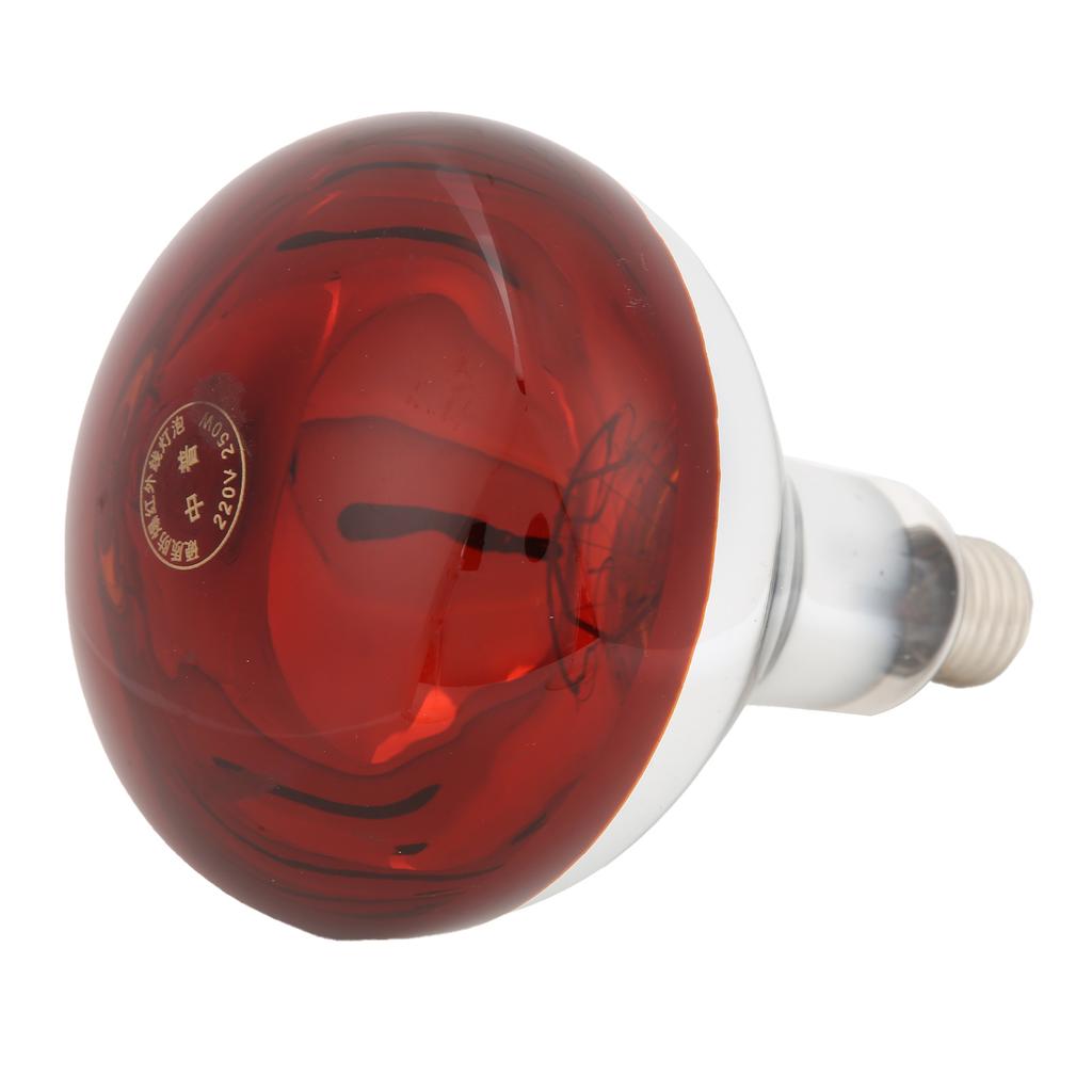 Нагревательная лампа для цыплят Инфракрасное место для купания Нагревательная лампа для рептилий Красная лампа для брудера 220 В / 250 Вт