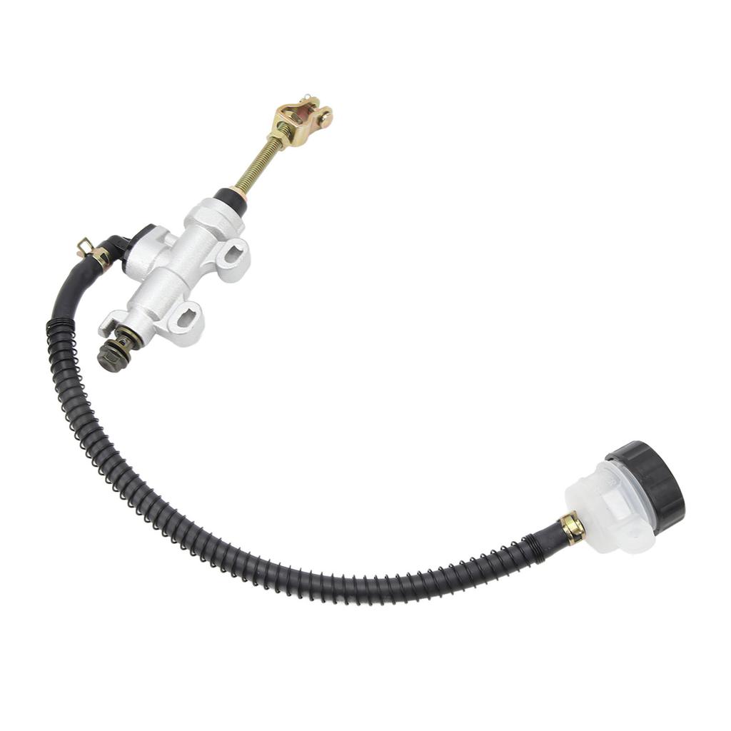 Motorcycle Rear Brake Pump Universal Rear Brake Master Cylinder with Reservoir for ATV Quad Dirt