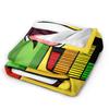 S-Sunny And M-Melon Flannel Blanket Adults  Warm Cozy Throw Blanket Winter Bedroom Bedspread Sofa Bed Cover