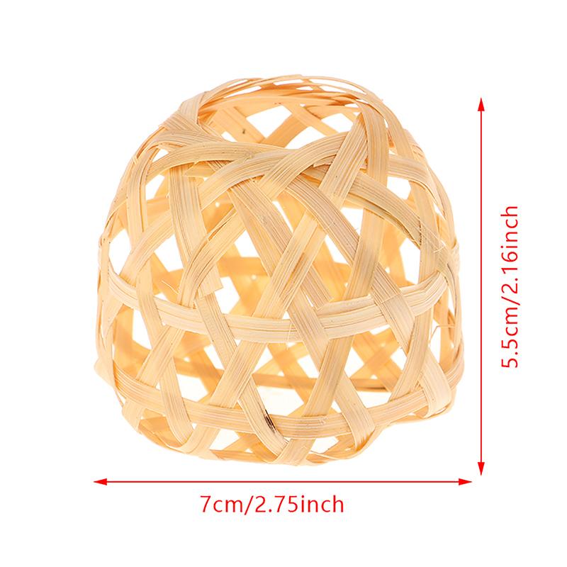 5шт бамбуковый абажур ручной работы съемный светильник маленькая бамбуковая клетка