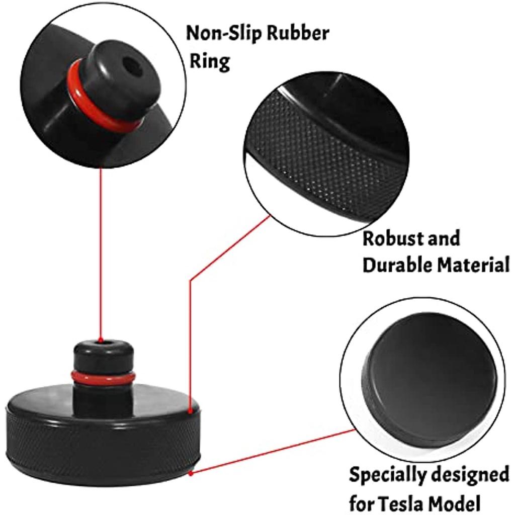 4 шт. автомобильный домкрат, резиновая прокладка Tesla Model 3/Y/S/X для троллейбусного домкрата и универсальная резиновая прокладка для автомобилей внедорожников, прочный и практичный тюнинг автомобиля для защиты
