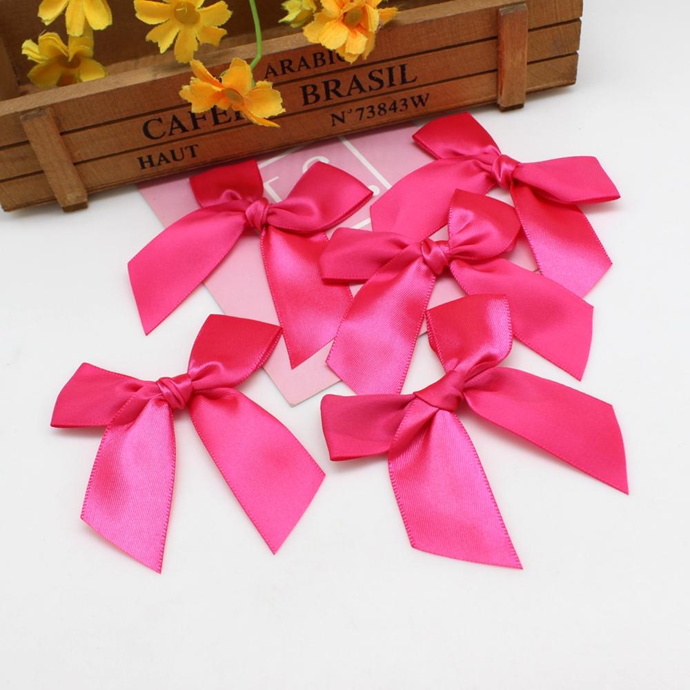 20/50pcs Ribbon Bow Craft Bow Pink White Blue Floral Gift Tie DIY Christmas Party Decoration Strikjes Decoratie Moños Navideños