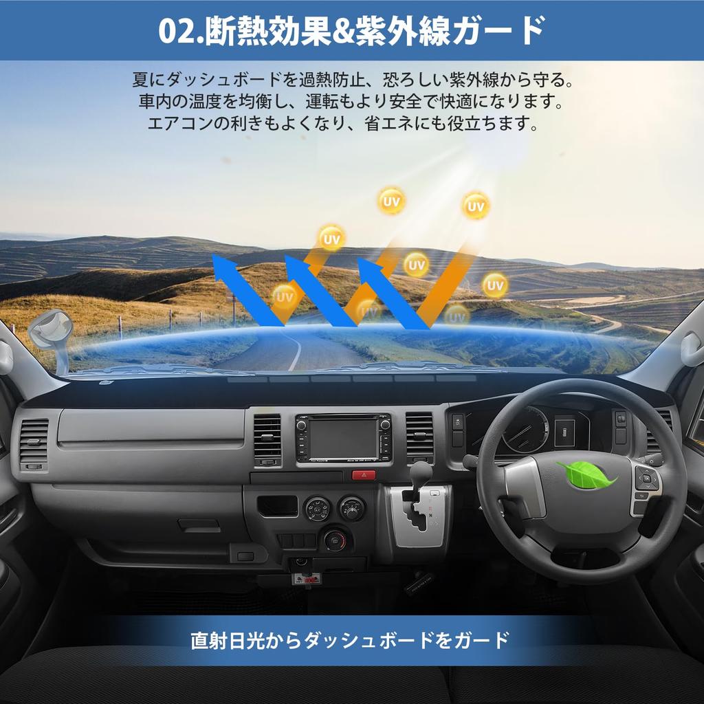 Коврик Cartist для приборной панели Hiace 200 Series Wide Body, эксклюзивный, август 2004 г. Текущая крышка приборной панели Hiace200, специально разработанная для автомобилей Sun