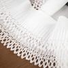 White Pleated Chiffon Fabric Dress Handicraft Skirt Diy Supply Home Decor Fringe For Clothes Sewing Accessories Ribbon Trim 2M