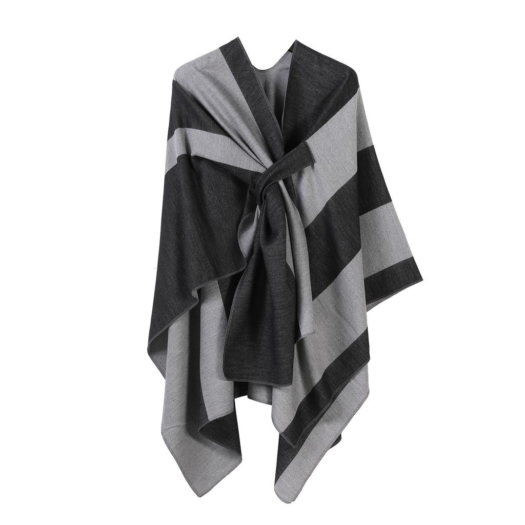 Ladies' Fashionable Knitted Shawl, High-end Travel Wear, Imitation Cashmere Cloak