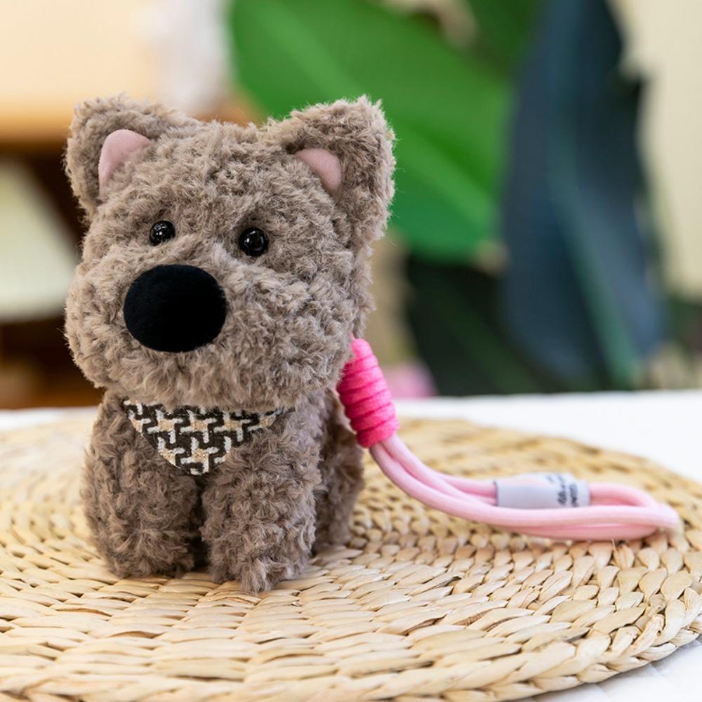 Anti-lost West Highland Doll Plush Hanging Pendant Creative West Highland Bag Pendant  Gift